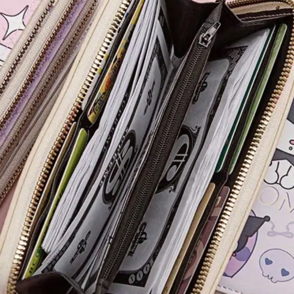 Hello Kitty & Tiny Chum Decor Fully Zippable Hello Kitty Wallet - Brand New - Picture 3 of 5